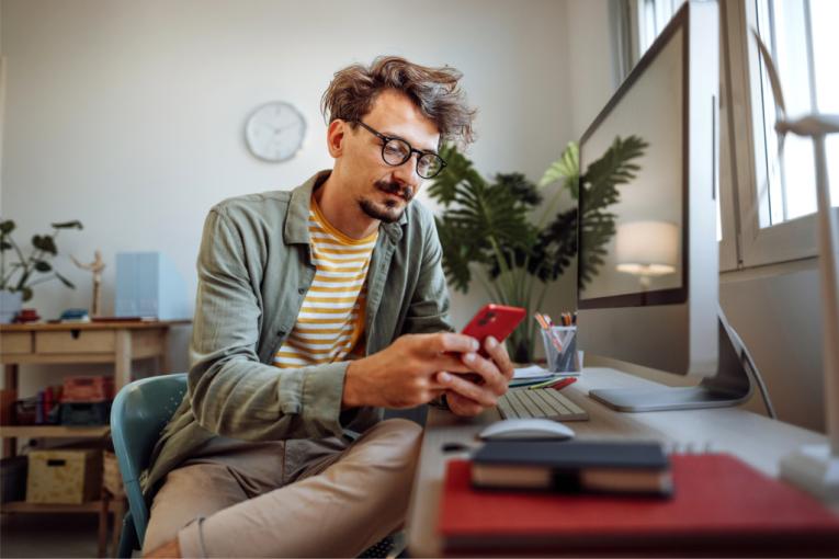 honne sur un téléphone